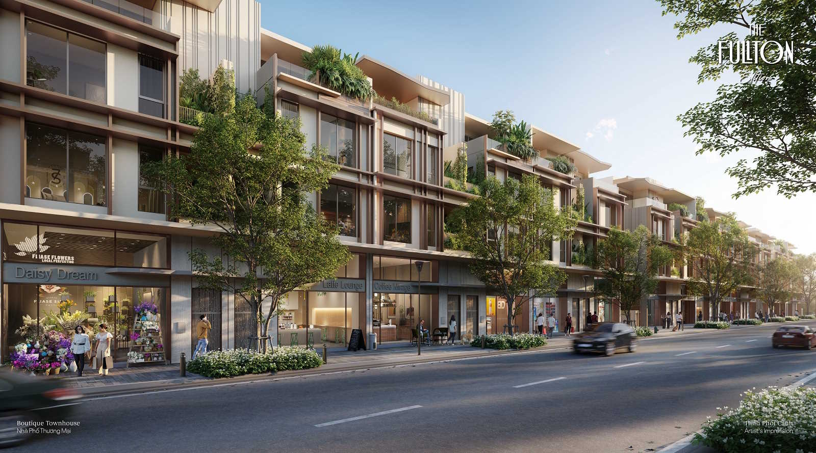 phối cảnh THE FULLTON BOUTIQUE TOWNHOUSE (Shop thương mại)
