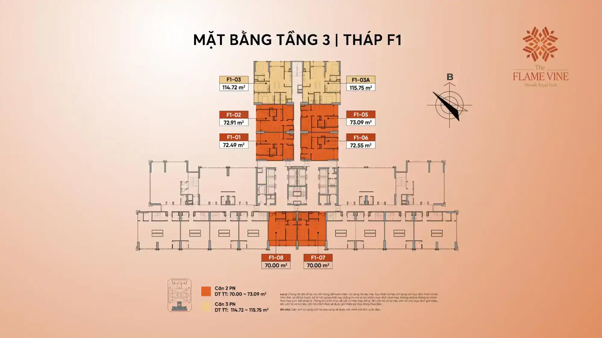 Mặt bằng tổng thể dự án The Flame Vine HH3 Hinode Royal Park Hoài Đức