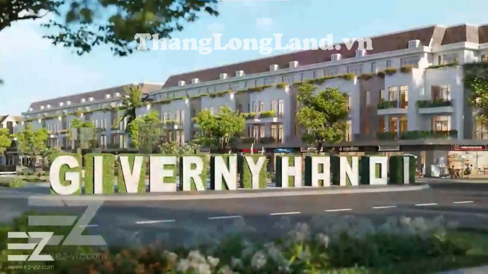 Cổng chào Pearl Rivera Hà Nội tại dự án Làng Hoa Tiền Phong Mê Linh